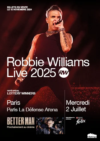 Robbie williams tournée 2025
