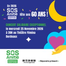 Concert S.O.S Amitié Bordeaux - Christophe Malavoy - Astrid Patay - Maximilien Wang